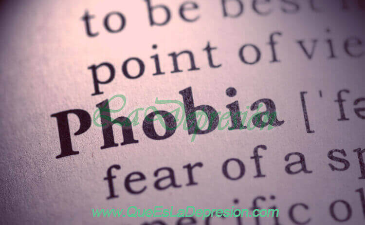 Imagen de la palabra "fobia"